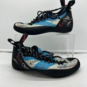 Red Chili Spirit Climbing Shoes Blue Lace Up Rock Bouldering EU 39 Womens 8